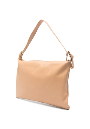 Marc Ellis Nevada padlock-detail shoulder bag - Neutrals