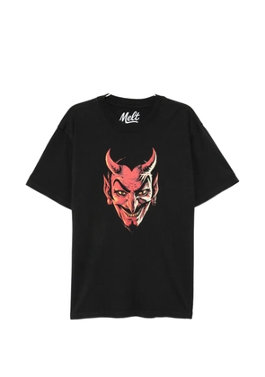 Melt graphic-print T-shirt - Black