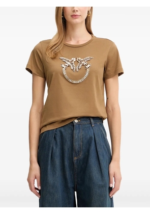 PINKO logo-embellished T-shirt - Brown