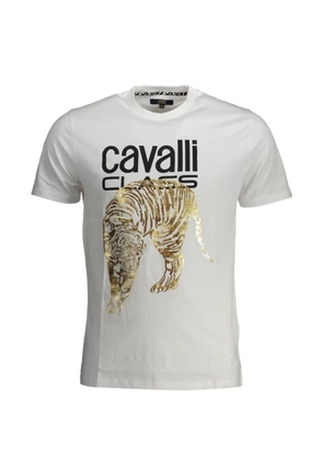 Cavalli Class tiger-print T-shirt - White