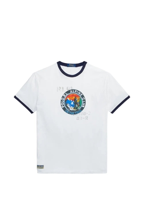 Polo Ralph Lauren graphic-print ringer t-shirt - White