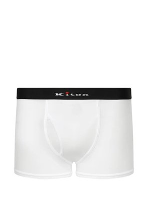Kiton logo-waistband boxer briefs - White