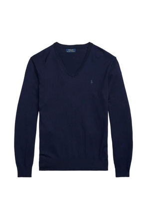 Polo Ralph Lauren logo-embroidered V-neck sweater - Blue