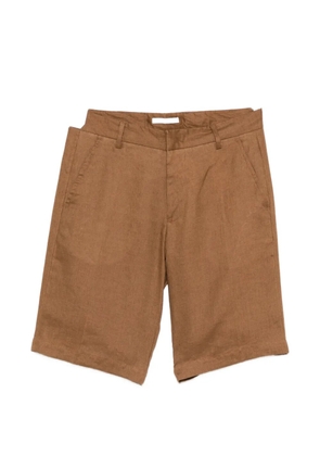Entre Amis TK pressed-crease bermuda shorts - Brown