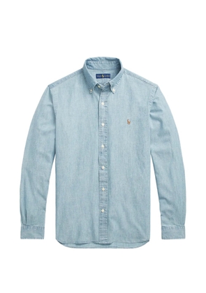 Polo Ralph Lauren logo-embroidered button-down shirt - Blue
