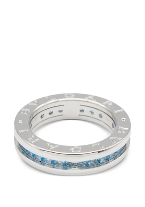 Bvlgari Pre-Owned 2010s B-zero1 blue topaz ring - Silver