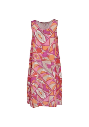 Daniel & Mayer geometric-print sleeveless dress - Pink