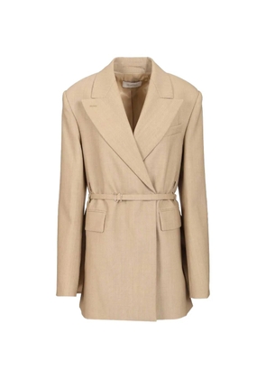 Sportmax belted double-breasted blazer - Neutrals