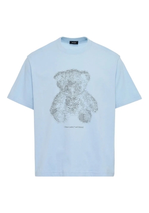 We11done bear-print T-shirt - Blue