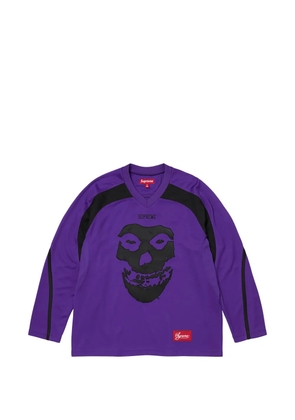 Supreme The Misfits skull-print hockey jersey - Purple