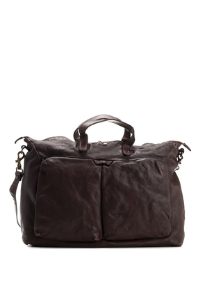 Al Duca D’Aosta 1902 Helmet 26 leather messenger bag - Brown