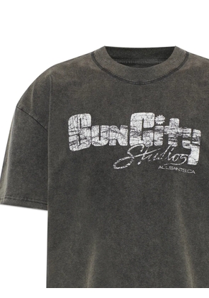 AllSaints Sun City graphic-print T-shirt - Grey