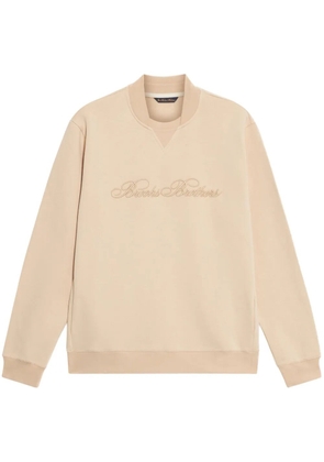 Brooks Brothers logo-embroidered sweatshirt - Neutrals