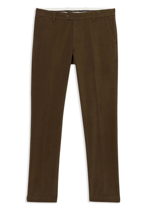 Brooks Brothers pressed-crease tapered trousers - Green