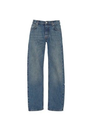 Umit Benan faded straight-leg jeans - Blue