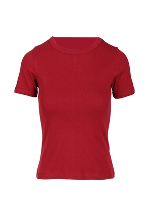 FLORE FLORE ribbed cotton T-shirt - Red