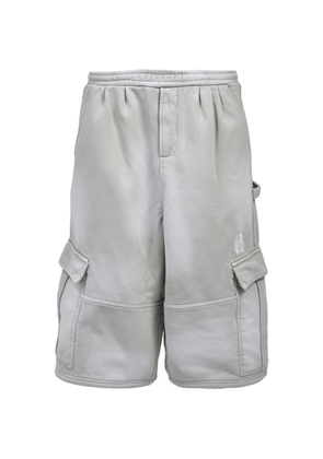 BREATH logo-embroidered cargo shorts - Grey