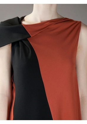 Balenciaga colour block mini dress - Black