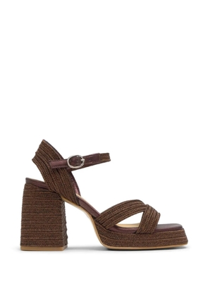 Castañer Valee braided-strap platform sandals - Brown