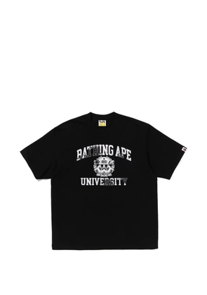 A BATHING APE® logo-print cotton T-shirt - Black