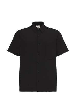 Calvin Klein seersucker-textured short-sleeve shirt - Black