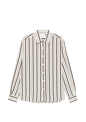 NN07 Deon striped long-sleeves shirt - Neutrals