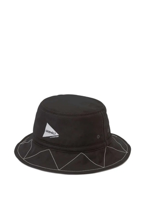 Gramicci x And Wander stitch-detail bucket hat - Black