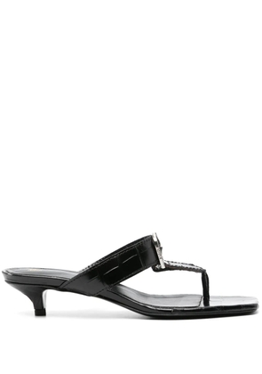 TOTEME 35mm The Belted sandals - Black