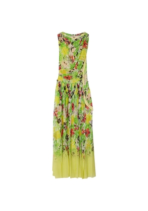 3.1 Phillip Lim draped-detail midi dress - Yellow