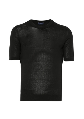Barba short-sleeve sweater - Black