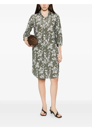 Rosso 35 floral-print midi dress - Green