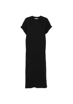 Tela eyelet-embellished midi dress - Black