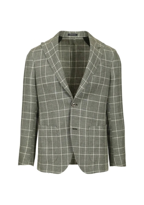 Al Duca D’Aosta 1902 Prince of Wales-check blazer - Green