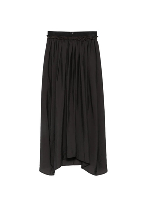Tela ruffled asymmetric skirt - Black