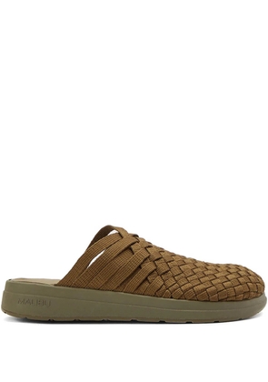 Malibu Sandals Colony woven mules - Green