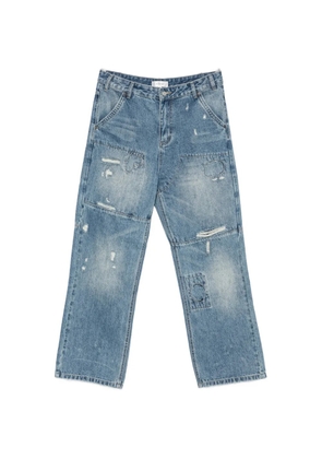 FOUND distressed patchwork jeans - Blue