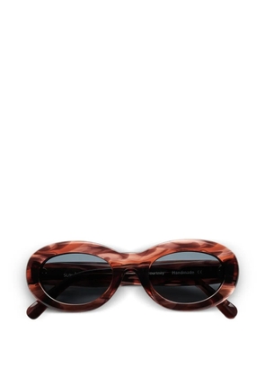 Sun Buddies Courtney oval-frame sunglasses - Brown
