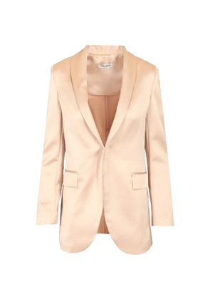 Al Duca D’Aosta 1902 satin shawl-lapel blazer - Neutrals