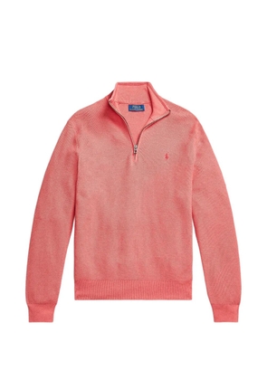 Polo Ralph Lauren quarter-zip cotton sweater - Pink