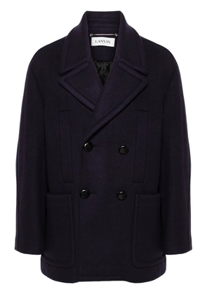 Lanvin double-breasted coat - Blue