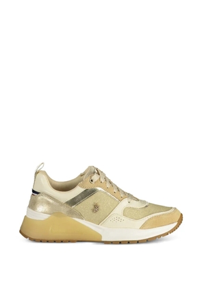 U.S. POLO ASSN. metallic panelled sneakers - Gold