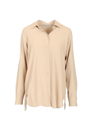 Al Duca D’Aosta 1902 oversized silk shirt - Neutrals