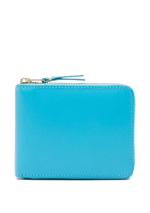 Comme Des Garçons Wallet zip leather wallet - Blue