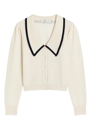 FRAME scalloped collar cardigan - Neutrals