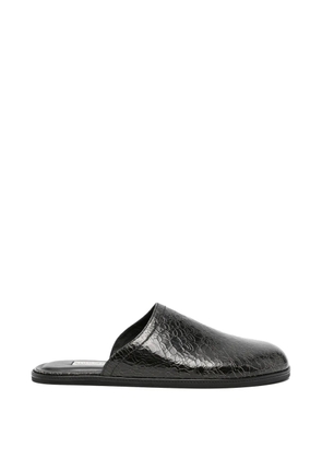 Namacheko crackled-effect loafers - Black