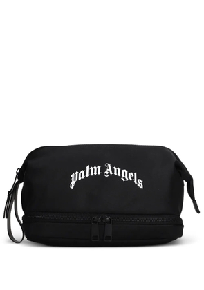 Palm Angels logo-print clutch bag - Black
