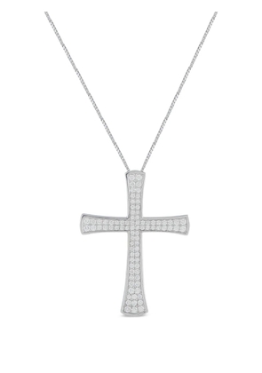 LB Exclusive diamond cross necklace - Silver