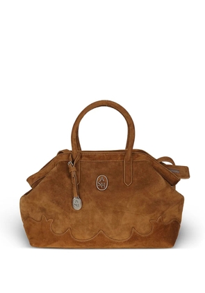 Ash Justine western-style suede shoulder bag - Brown