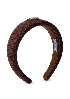Prada crochet headband - Brown