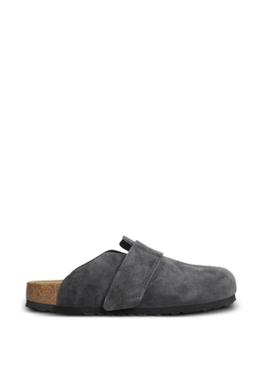 Birkenstock Loma touch-strap suede slippers - Grey